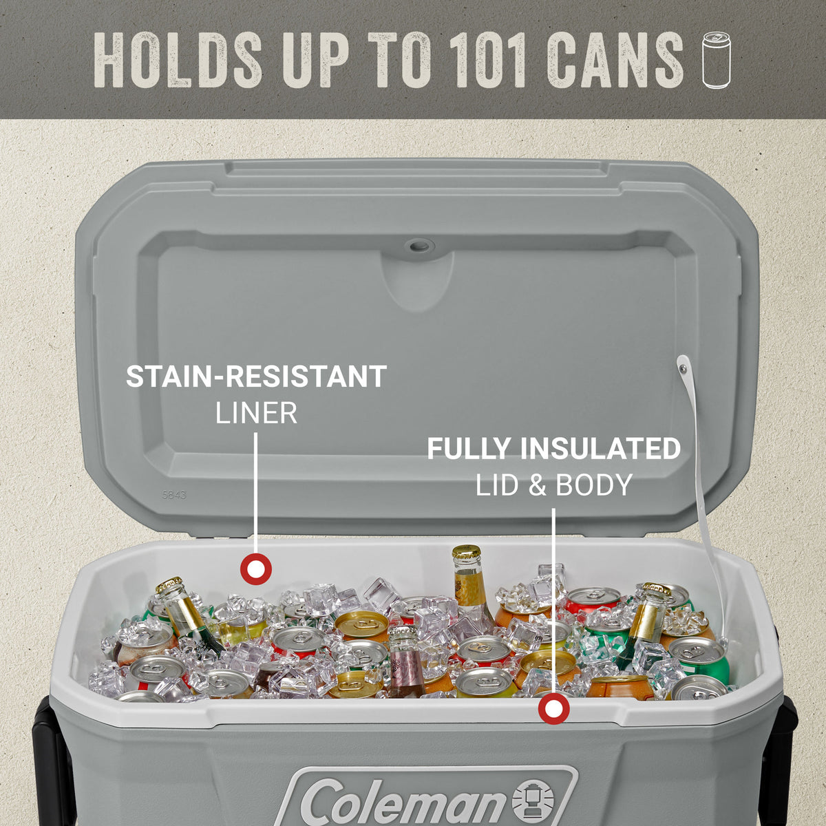 316 Series 62-Quart Hard Cooler