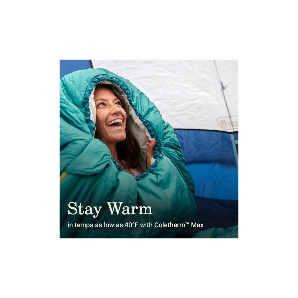 Coleman Big Bay 5°C Big & Tall Contour Sleeping Bag (40°F)