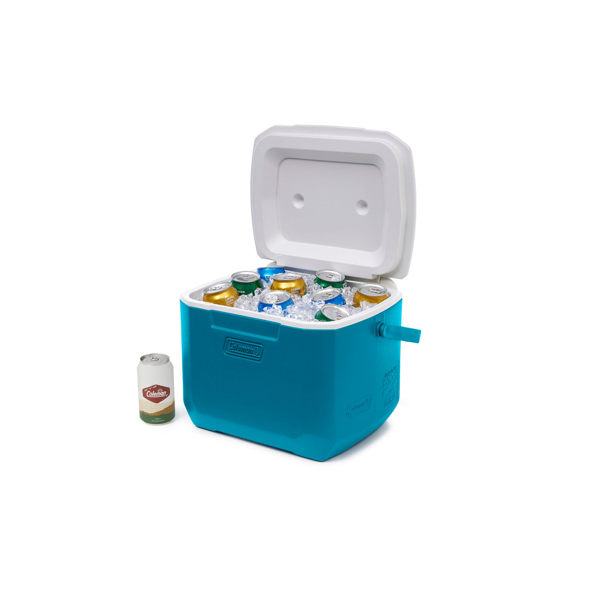 Coleman Chiller 16-Quart Hard Cooler, 15.1-Litre Portable Travel Cooler, Insulated Lunch and Drink Cooler, Deep Ocean Blue